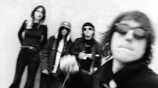 Cameron Winter (right) with band Geese.