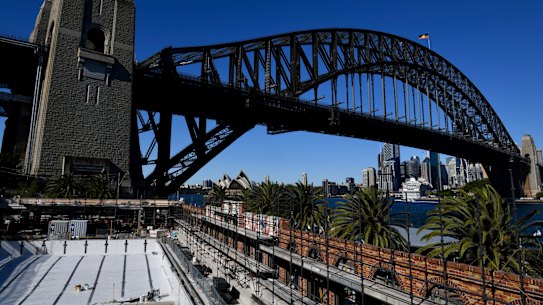The pool closed in February 2021, and construction started the following month.