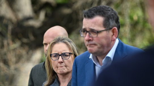 Premier Daniel Andrews (right) and Deputy Premier Jacinta Allan, who was the minister responsible for delivering the Games, in July announced cancelled the 2026 event.