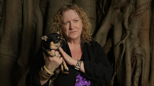 Leah McLeod with her dog “Billie”. 
