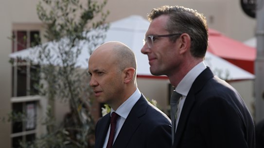 Counting the cost. NSW Premier Dominic Perrottet and Treasurer Matt Kean are among national leaders facing sawing power bills.