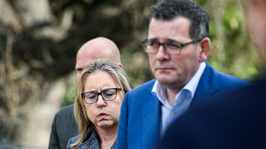 Then premier Daniel Andrews and his deputy Jacinta Allan announcing the cancellation of the 2026 Commonwealth Games on July 18.