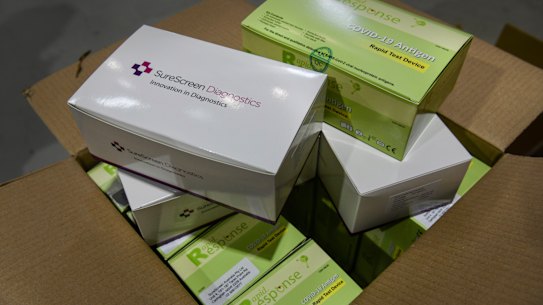 Federal police are investigating reports of rapid antigen test price gouging. 