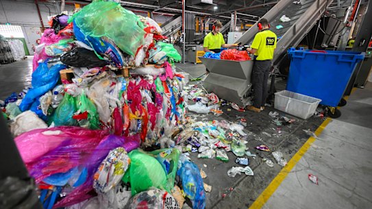Production line: CRDC is Australia’s first soft and hard plastics, and e-waste recycling facility.