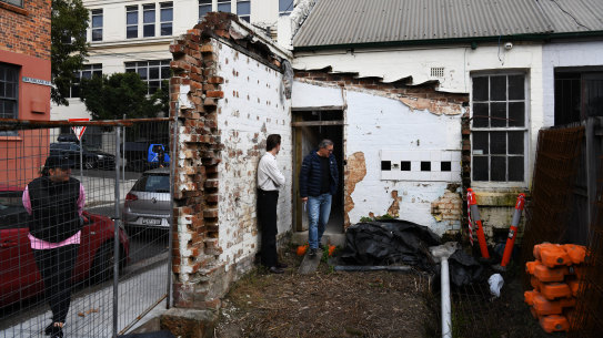 The owner of 88 Church St, Camperdown had demolished the inside of the property when the pandemic hit, interrupting renovations plans.