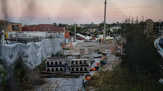 Construction on Sydney Metro City has stalled amid a protracted industrial dispute.