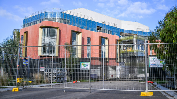 The under-construction Wyndham courts in Werribee. 