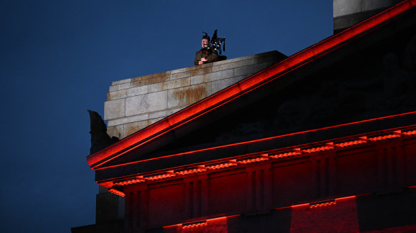 ANZAC Day dawn service at the Shrine of Remembrance, 25th April 2024.
