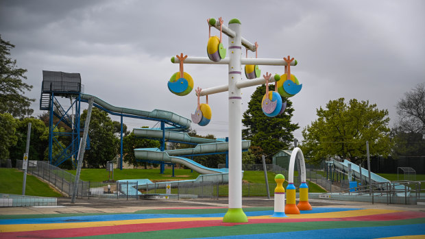 The water park at Doveton pool.
