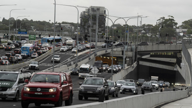 The reason tolled traffic at Rozelle interchange is given priority