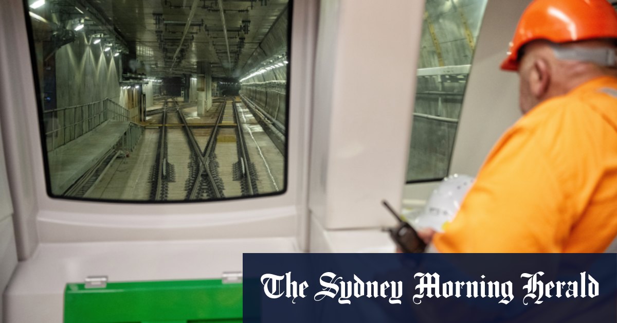 August slated for opening of mega metro line under heart of Sydney