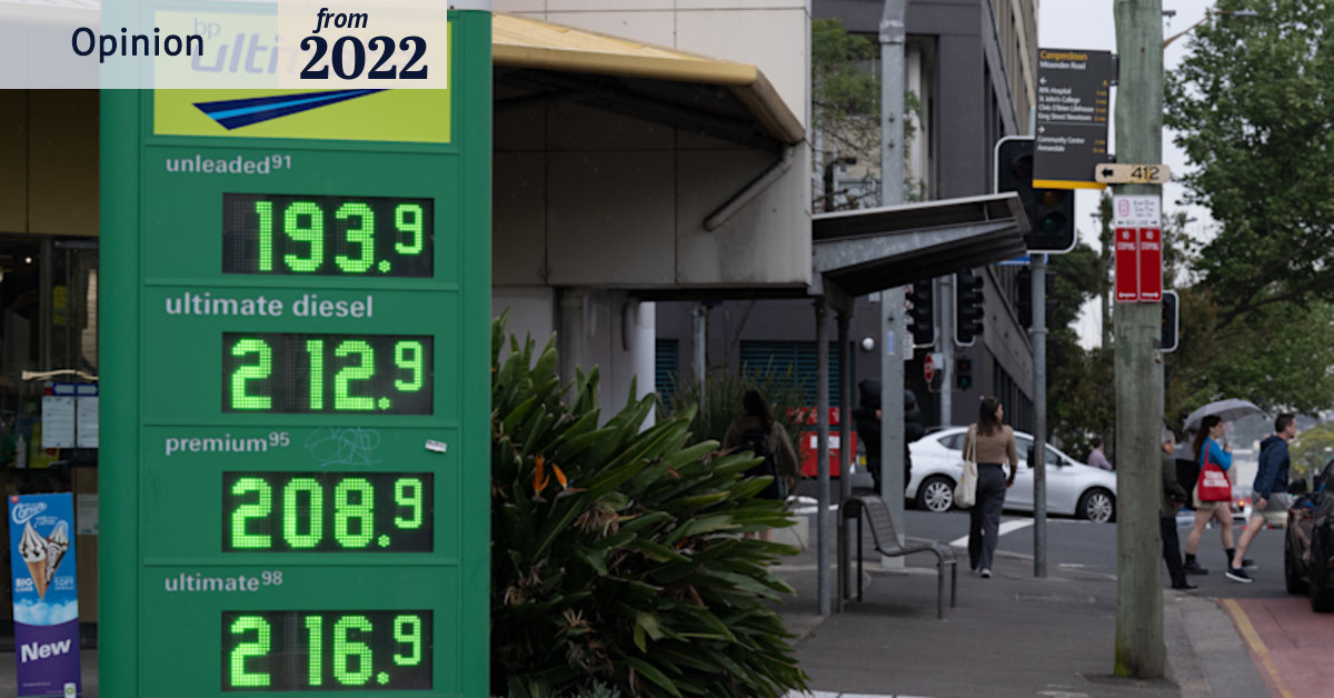 Fuel excise cut was never the solution to Australia’s cost-of-living crisis