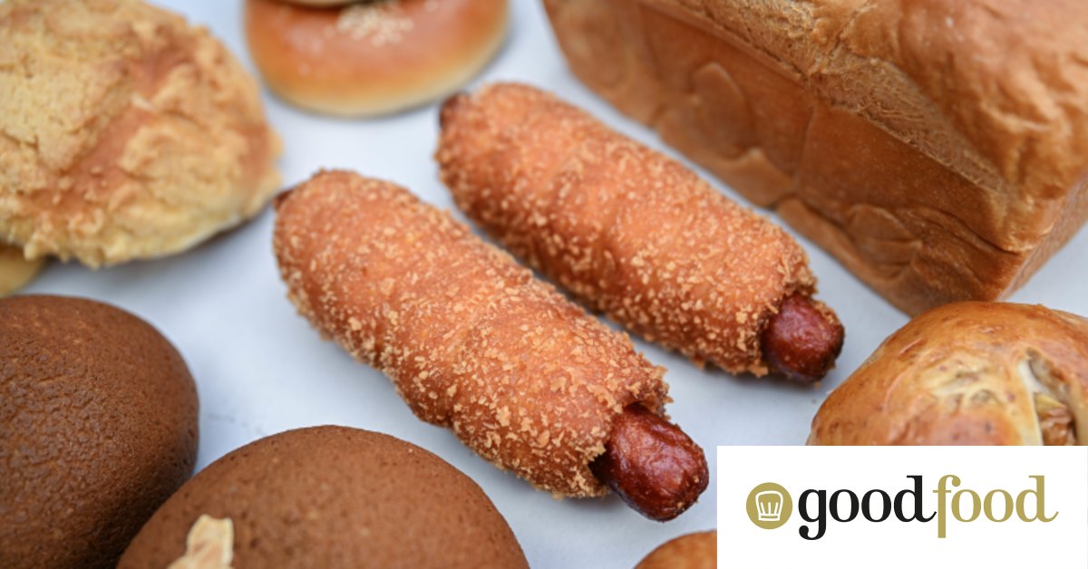 Manna Bakery in Warrigal Road, Oakleigh makes milk bun-wrapped sausage rolls, peanut crust buns and more