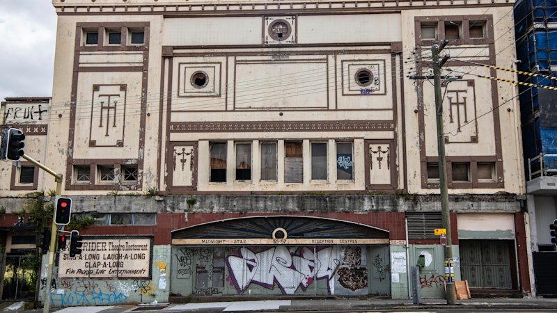 Inside the abandoned 100-year-old Homebush Theatre