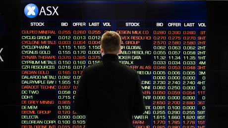 The Australian sharemarket closed in the red on Friday.