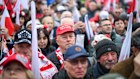 Protesters at an anti-immigration rally in Warsaw. Poland has just elected a Trump-inspired nationalist as president.