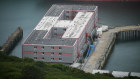 The Bibby Stockholm houses asylum seekers in Weymouth, in England’s south-west. It is operated by Corporate Travel Management.