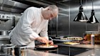 Mateja Protic hard at work in the galley