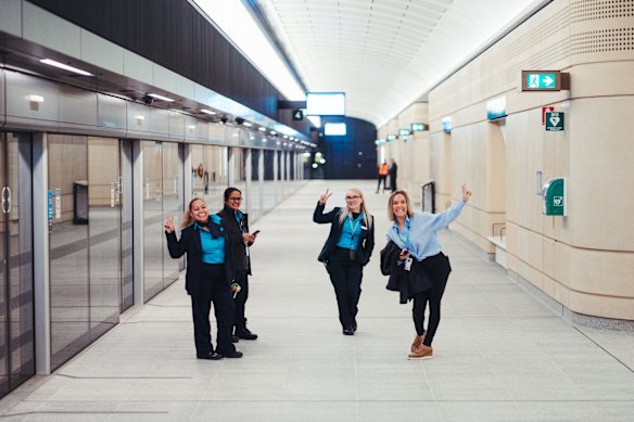 Staff were excited to get started this morning.