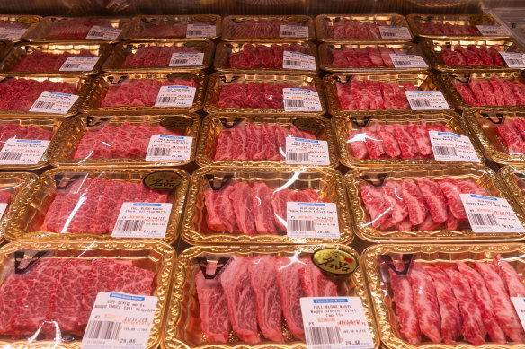 Wagyu beef is keenly priced.