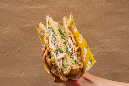 Casa Lu’s porchetta sandwich.