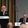 Tabcorp chair Paula Dwyer faced a large protest vote against her re-election at this year's AGM.  