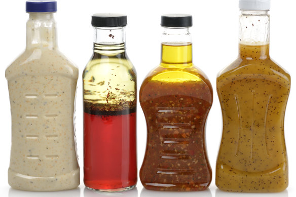 Many bottled salad dressings are vegetable oil-based.