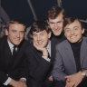 Gerry And The Pacemakers, circa 1964. Left to right: drummer Freddie Marsden, bassist Les Chadwick, pianist Les Maguire and singer and guitarist Gerry Marsden.