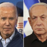 US President Joe Biden and Israel Prime Minister Benjamin Netanyahu.