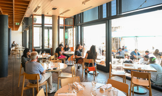 Stokehouse Pasta &amp; Bar looks out over St Kilda beach.