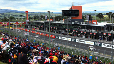 A general view of the Bathurst 1000 event on Sunday, October 18.