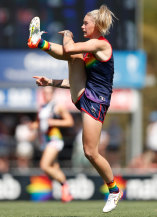 Harris in action on the footy field.