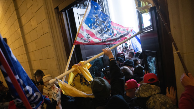 A pro-Trump mob storms the Capitol as Congress prepared to certify Democrat Joe Biden's election victory.