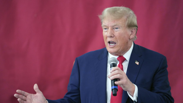 Republican presidential candidate and former President Donald Trump in Edinburg, Texas.