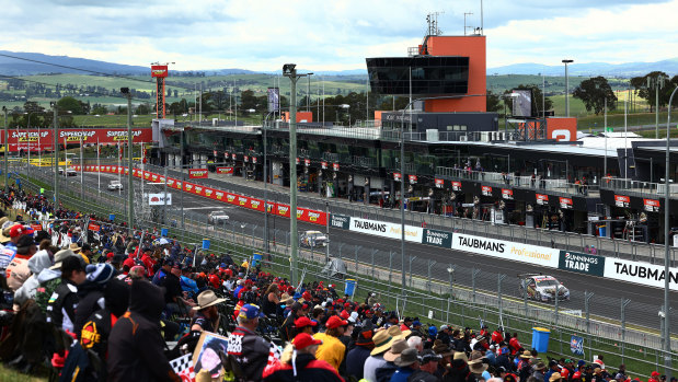 A general view of the Bathurst 1000 event on Sunday, October 18.