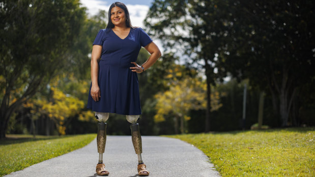 Sara Shams is starring in a new ANZ ad aimed at increasing the visibility of people with disabilities.