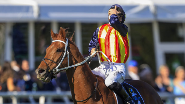James McDonald was emotional after winning last year’s The Everest on Nature Strip.
