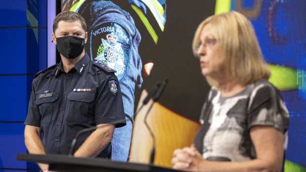 Chief Commissioner Shane Patton and Police Minister Lisa Neville detail the issue of officers being incorrectly sworn in to media.