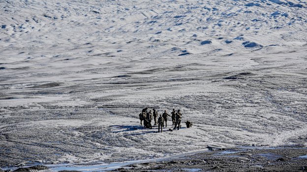 Danish forces join NATO troops in exercises in Greenland in September.
