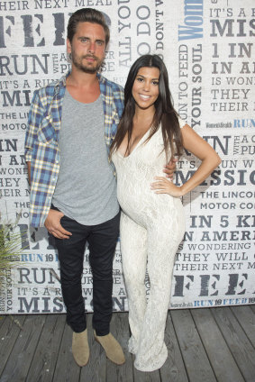 Scott Disick and Kourtney Kardashian in 2014. 