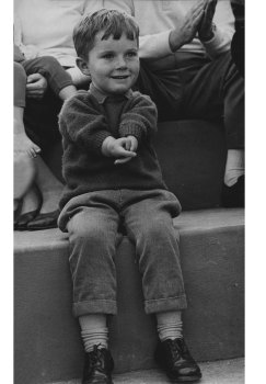 “Mark Chorlton, 4, of Mount Kuringai, at Taronga Park Zoo at the weekend. January 1, 1965.”