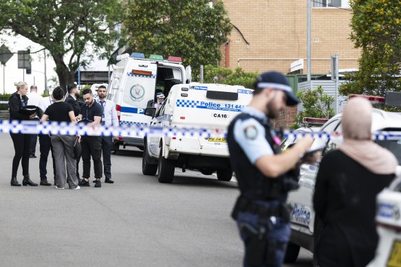 Police cordoned off Knox Street while they investigate Khouloud Bakour Hawatt’s death.