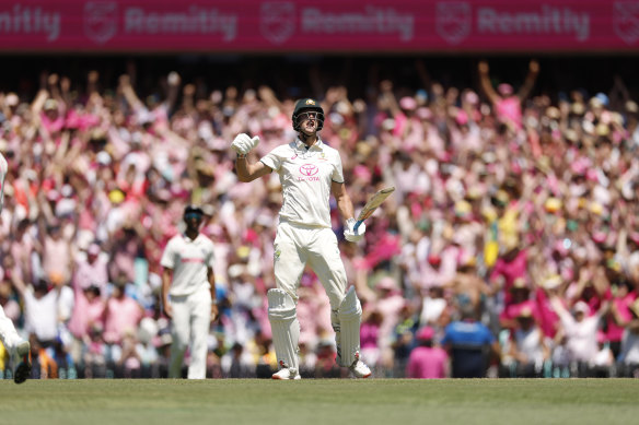 Debutant Beau Webster capped a strong match by hitting the winning runs.