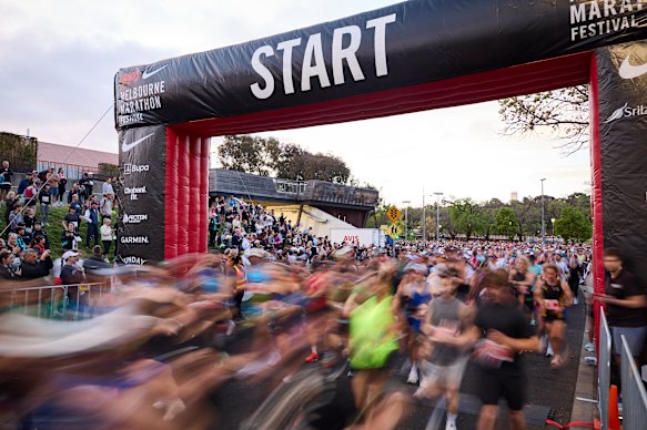 Last year’s Melbourne Marathon.