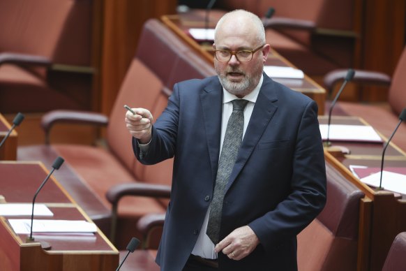 Senator Tim Ayres in the Senate on Tuesday.