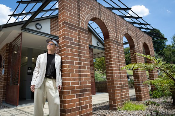 Dr Christian Tietz, photographed outside public toilets at Blackheath, says Sydney’s public toilets could use a rethink. 