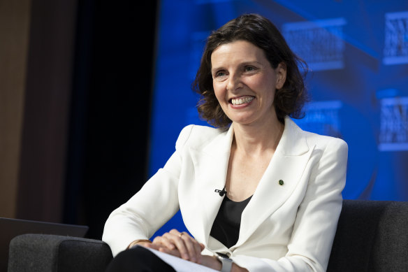 Allegra Spender at the National Press Club on Wednesday.