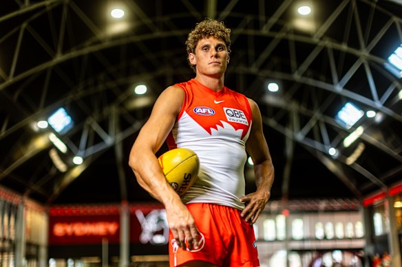 Charlie Curnow delivered the goods in his first final for the Swans, with five goals.
