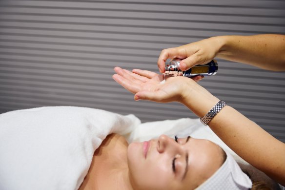 The treatment at La Prairie Art of Beauty Lounge.