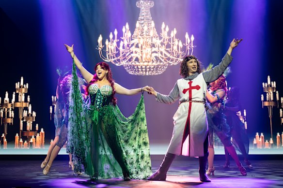 Jaz Flowers and Ethan Jones as the Lady of the Lake and Sir Galahad. 
